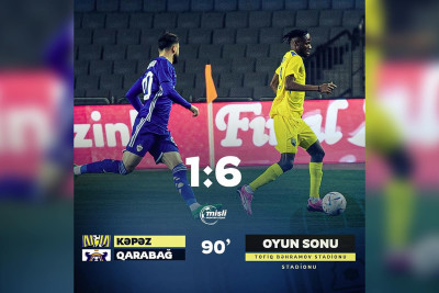 “Qarabağ” "Kəpəz"i məğlub edib