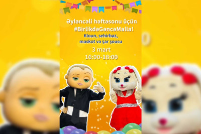 Gəncə Mall-da əyləncə proqramı keçiriləcək
