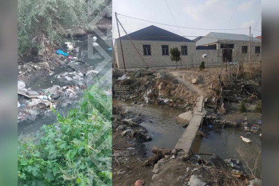 Burla Xatun küçəsindəki arx sakinlərə bir sıra çətinliklər yaradır