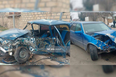 İki maşın toqquşub: xəsarət alanlar var