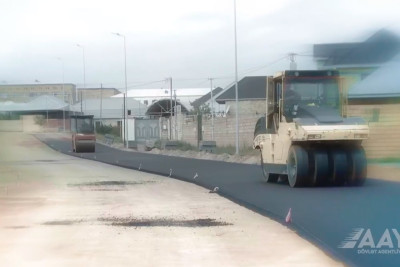 Şəhərin daxili yollarının təmiri yekunlaşıb