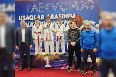 Uşaq taekvondoçularımız iki bürünc medal qazanıblar