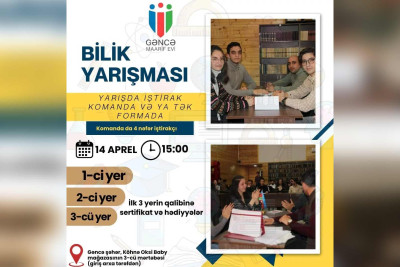 Gənclər üçün intellektual oyun keçiriləcək