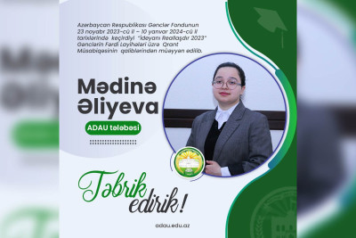 Tələbəmiz qrant müsabiqəsində qalib olub