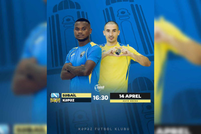 "Kəpəz" PFK "Səbail" ilə üz-üzə gələcək