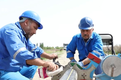 Cavadxan qəsəbəsində qaz xətləri yenilənir