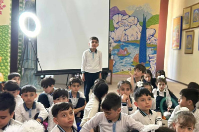 Uşaqlar üçün nağıl saatı təşkil olunub