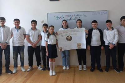 Məktəblərdə ətraf mühitin qorunması barədə müzakirələr aparılıb