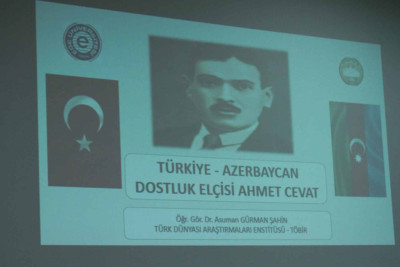 Ege universitetinin əməkdaşı Əhməd Cavadın yaradıcılığından danışıb