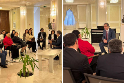 Xalq artisti Siyavuş Kərimi ilə görüş keçirilib