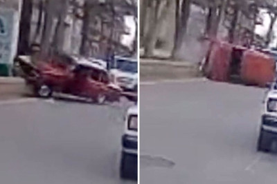 Toy karvanında avtoxuliqanlıq edən sürücü qəza törədib