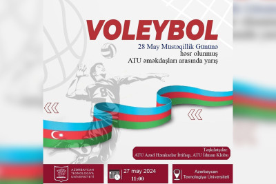 28 May - Müstəqillik Gününə həsr edilmiş voleybol yarışı keçiriləcək