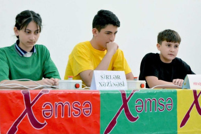 Məktəblilər arasında "Xəmsə" intellektual yarışı keçirilib