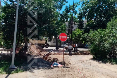 Şəhərdə aparılan kommunal işlər davam edir