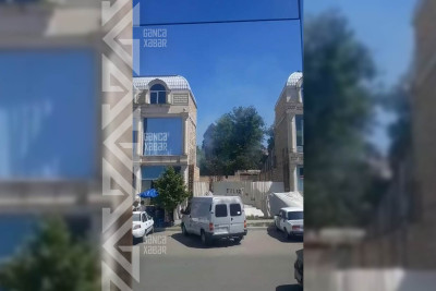 Sakinlər: Yandırılan zibillərin tüstüsü ətrafı bürüyüb