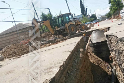 Şəhərin növbəti ünvanında kommunal işlər aparılır