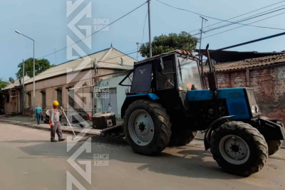 Şəhərin üç yerində kommunal işlər görülür
