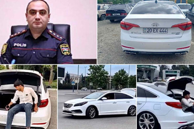 Yolda təhlükə yaradan sürücü saxlanılıb