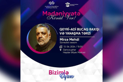 Sürrealist rəssam Mirzə Mehdi ilə görüş keçiriləcək