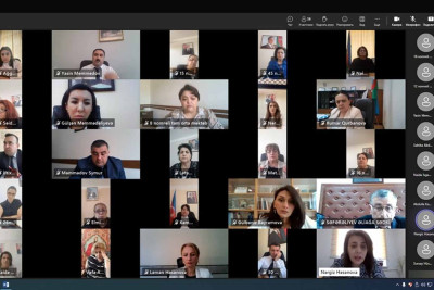 Ümumtəhsil məktəb rəhbərləri ilə onlayn görüş keçirilib