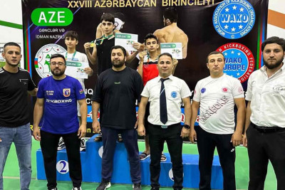 Kikboksçularımız Azərbaycan birinciliyində müxtəlif yerləri qazanıblar