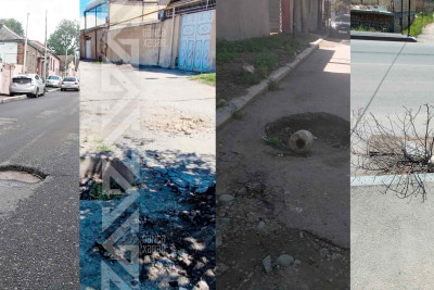 Şəhərin bir neçə ərazisində lüklər baxımsız qalıb