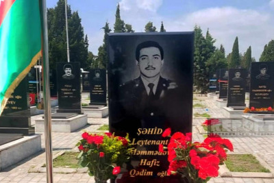 Şəxsiyyəti müəyyənləşən şəhidin məzarı abadlaşdırılıb