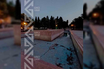 Fəvvarələrin işləməməsi sakinlərin etirazına səbəb olub