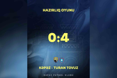 "Turan Tovuz" "Kəpəz" görüşünün hesabı açıqlanıb