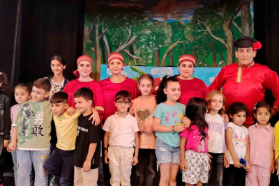 Gəncə Dövlət Kukla Teatrı qastrol səfərində olub