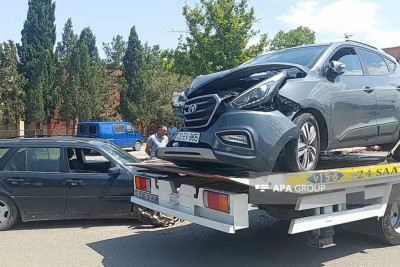 Şəhər ərazisində zəncirvari qəza olub