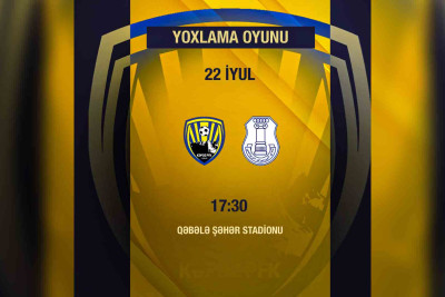 "Sarı-göylər" yoxlama oyununda mübarizə aparacaqlar