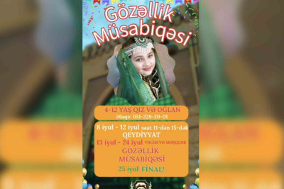 Gözəllik müsabiqəsinə qeydiyyat davam edir