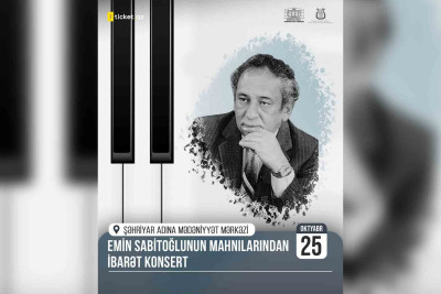 Emin Sabitoğlunun mahnılarından ibarət konsert olacaq