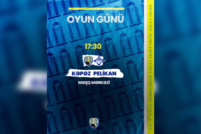 Futbol klubumuz "Pelikan" ilə üz-üzə gələcək