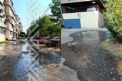 Su xəttində yaranan qəza bir həftəyə yaxındır aradan qaldırılmayıb