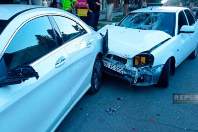 14 yaşlı velosipedçini maşın vurub