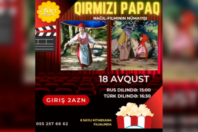 "Qırmızı Papaq" nağılı film və animasiya şəkilində nümayiş olunacaq
