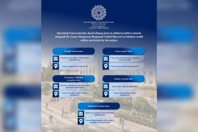 Qarabağ Universitetində təhsil almaq istəyən məzunların nəzərinə