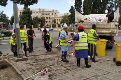 Gəncənin bir sıra əraziləri təmizlənib