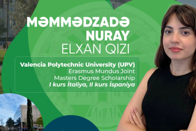 ADAU-nun məzunu eyni vaxtda 2 təqaüd proqramı qazanıb