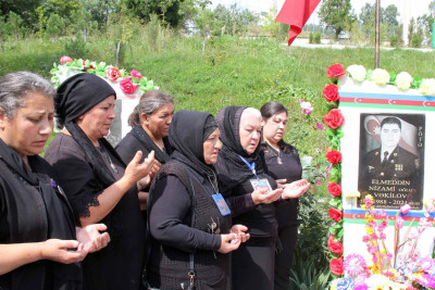 Daşkəsəndə Vətən müharibəsi şəhidinin mövludu keçirilib