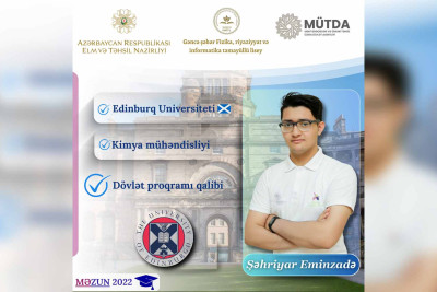FRİTL məzunu dövlət təqaüdü hesabına Edinburq Universitetində oxuyacaq