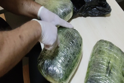 Polis əməkdaşları Şəmkirdə narkokuryeri tutublar