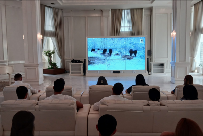 Gəncədə “Zubrlar Azərbaycanda” sənədli filmi nümayiş edilib