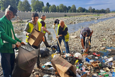 Gəncəçayın bir hissəsi tullantılardan təmizlənib
