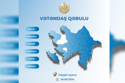 Ədliyyə naziri 6 rayonun sakinləri ilə görüşəcək