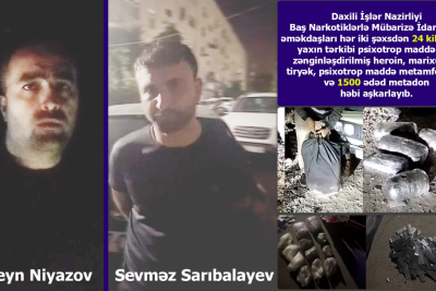 24 kiloqram narkotik aşkarlanıb