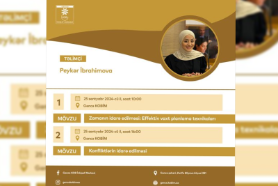 Gəncə KOB İnkişaf Mərkəzi daha bir görüş təşkil edəcək