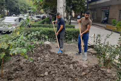 Gəncəbasarın iri şəhərlərində abadlıq işləri görülüb